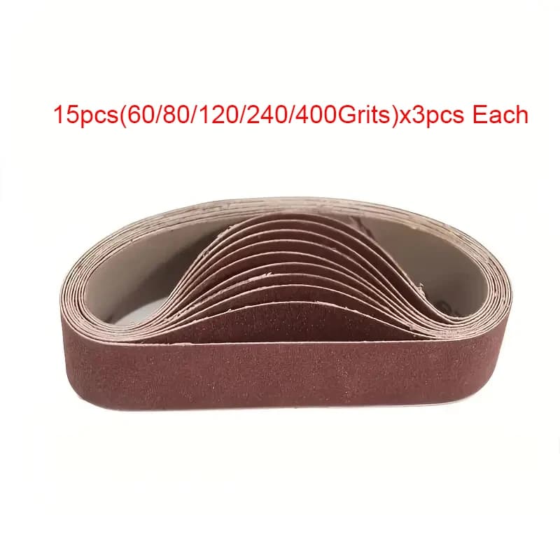 30x330mm Sanding Belts | 15pc Assortment Pack | 60-400 Grit for Grinders - Thumbnail 5