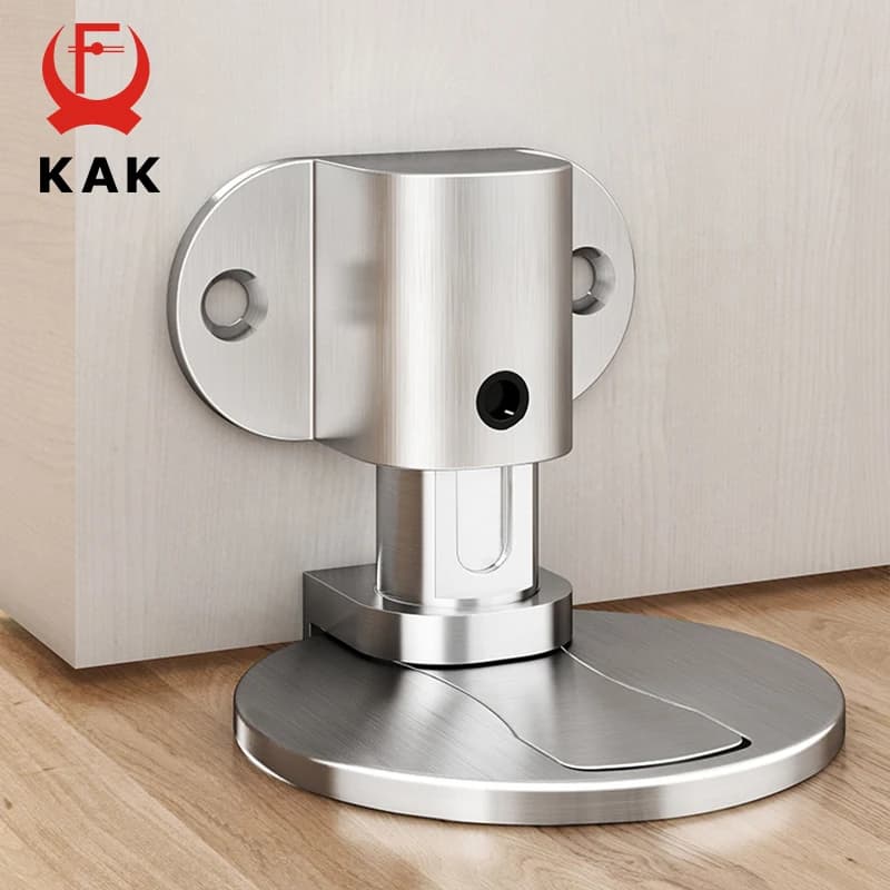 Magnetic Rubber Door Stopper | Punch-Free Zinc Alloy | Anti-Collision Door Holder - Thumbnail 3