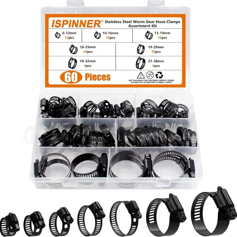 Jubilee Clips Assortment Kit | Stainless Steel 6-38mm | Automotive & Industrial Use - Thumbnail 2