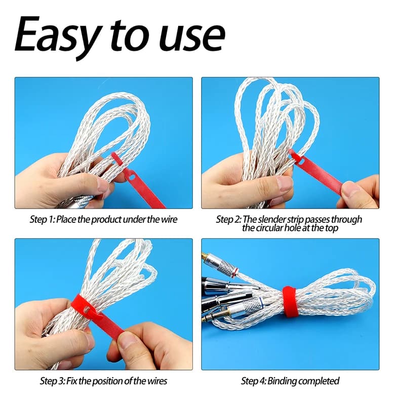 Wall Ties | Self-Adhesive Nylon Cable Fasteners | 150mm & 200mm Pack - Thumbnail 5