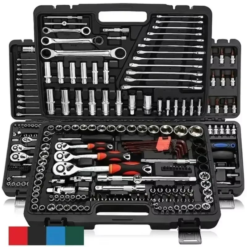 53pc/46pc Car Repair Tool Kit | 1/4" Socket & Torque Wrench Set | Auto Mechanic Tools - Thumbnail 2