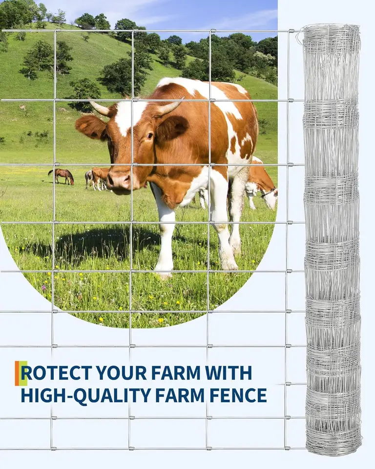 4ft Stock Fencing | Heavy Duty Welded Wire | Galvanised Livestock Panel - Thumbnail 5