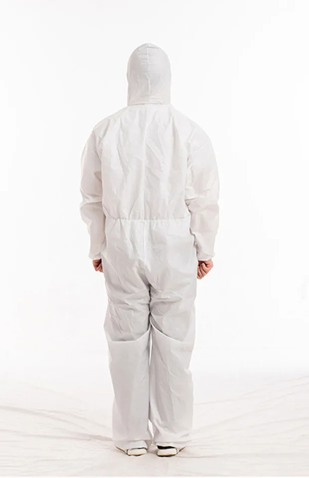 Disposable Biohazard Hazmat Suit | Dust/Oil Resistant Coverall | Painting & Decorating - Thumbnail 4