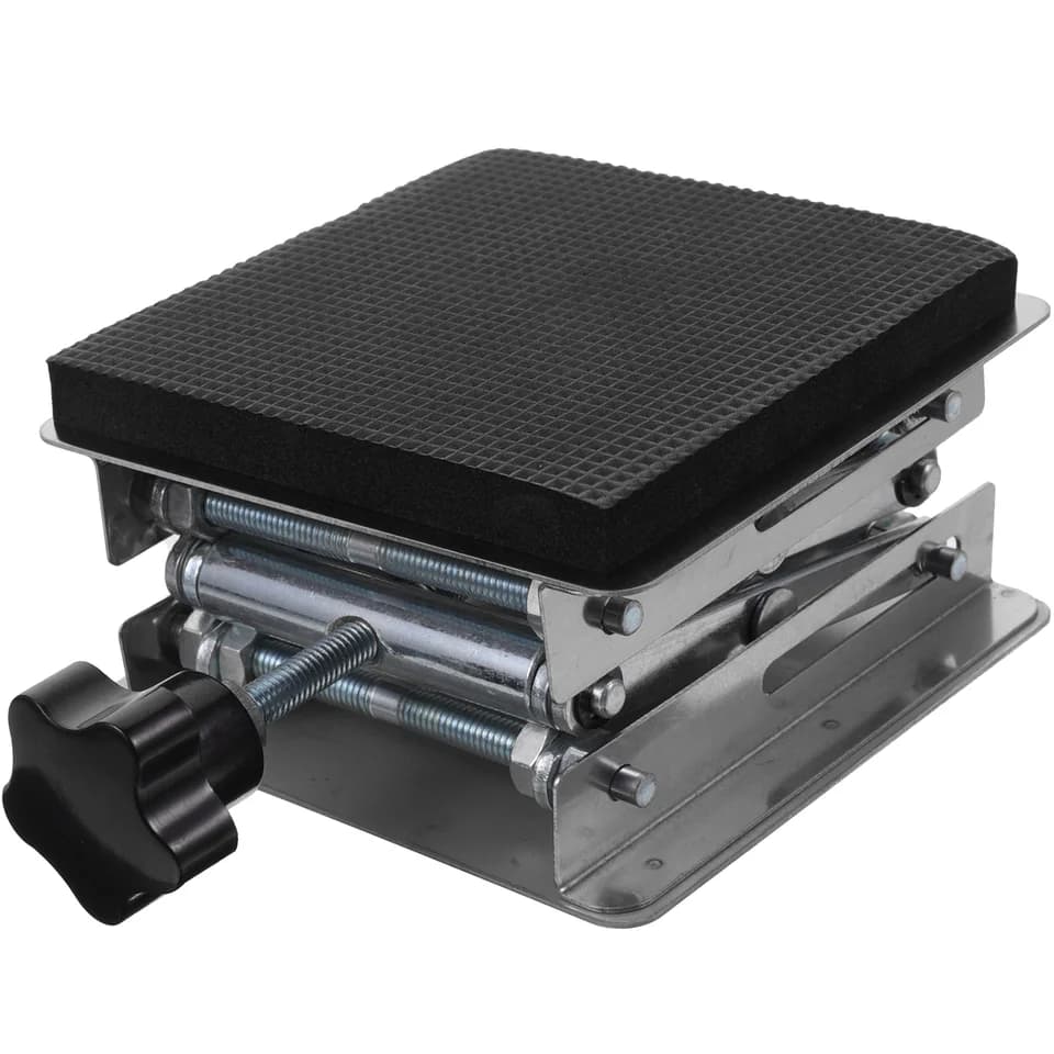 Stainless Steel Scissor Jack | Lab Support Platform | Adjustable Height Workbench Lift - Thumbnail 4