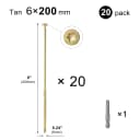 Zinc 200mm 20pcs