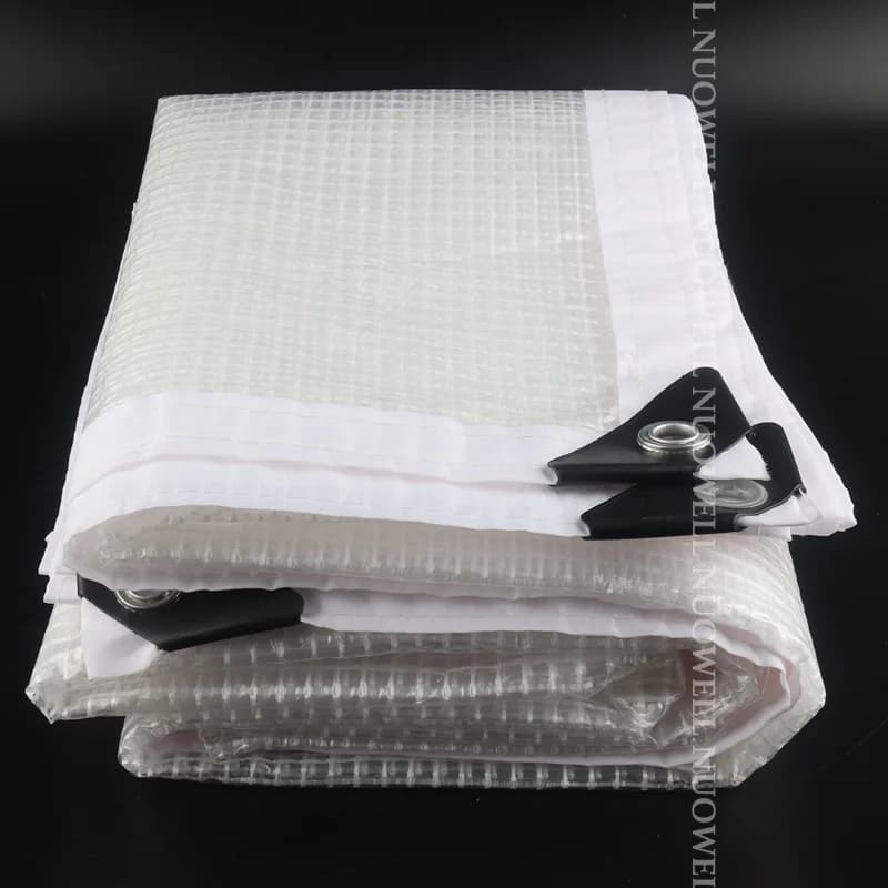 0.33mm Reinforced PE Tarpaulin | Rainproof Shelter Film | Terrace, Balcony & Plant Cover - Thumbnail 5