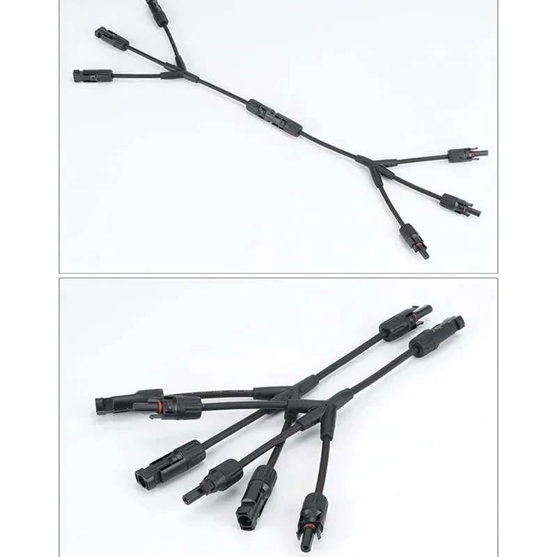 Solar Panel Y Connector | 1000V Parallel Adapter | 30A 1-to-4 Plug Splitter - Thumbnail 5