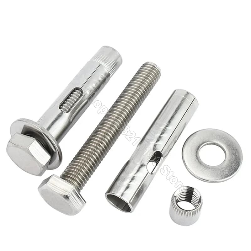 M6-M12 Concrete Screws | 304 Stainless Steel Hex Bolt | Expansion Anchor Fixings - Thumbnail 2