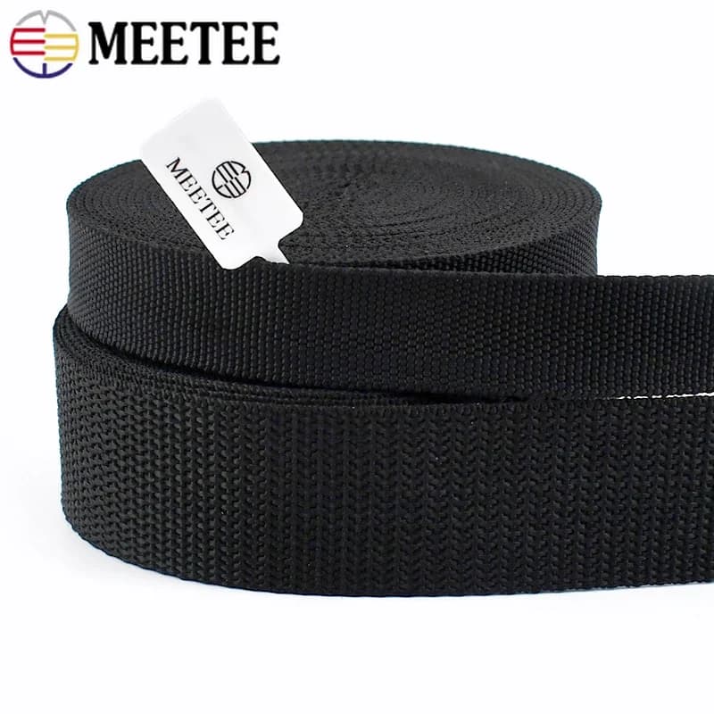 Strap by the Meter | 2mm Thick Black Nylon | 50mm for Belt Repair - Thumbnail 6