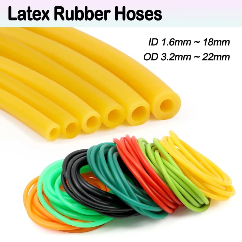 Washing Machine Hose | 5m Latex Tube 1.6-18mm ID | Strong Tensile Stretch - Thumbnail 2