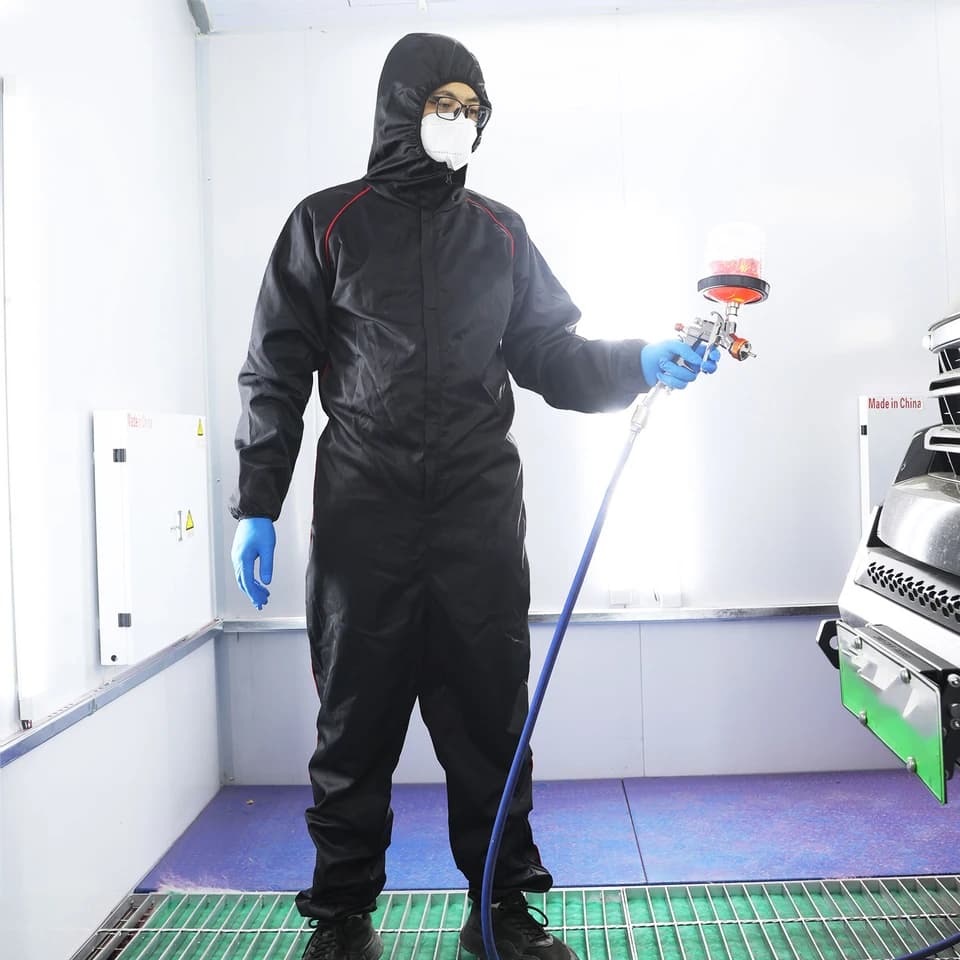 Reusable Biohazard Hazmat Suit | Anti-Static, Breathable | Paint, Weld, Lab - Thumbnail 6
