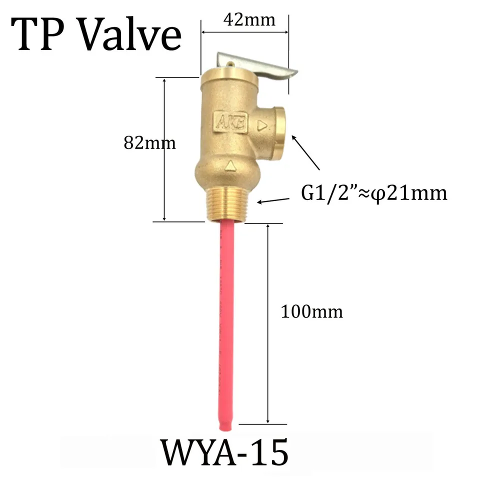 Reducing Valve | 5-10 Bar T&P Relief | 99°C WYA-15 Safety Valve - Thumbnail 3