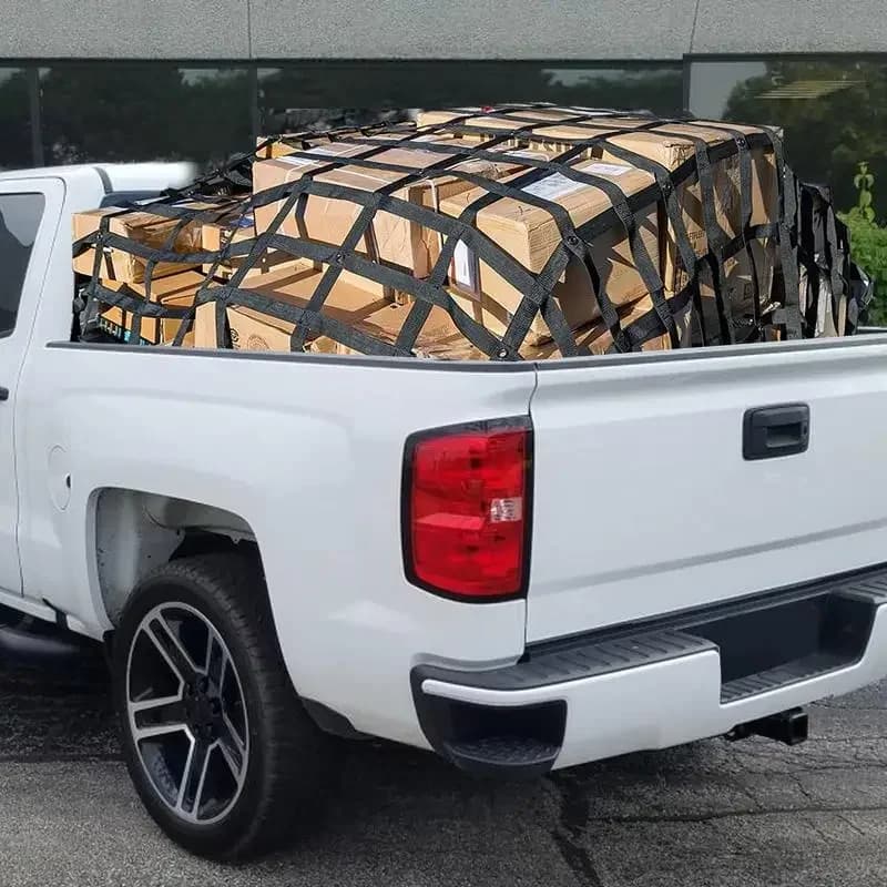 Heavy Duty Cargo Net for Van | PVC Webbing | Truck Pickup SUV Roof Rack Safety - Thumbnail 3
