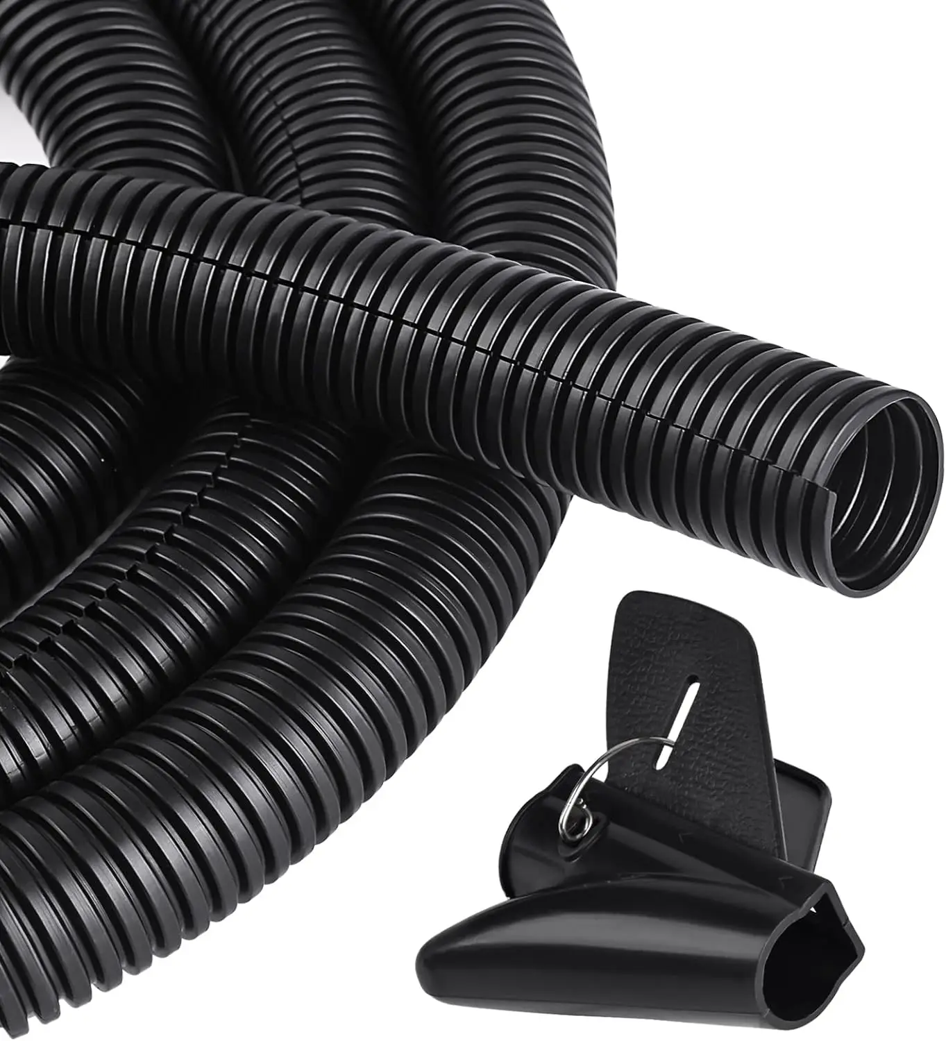 Wire Loom Tubing Kit | 1-1/4 Flame Retardant Sleeving with Installation Tool