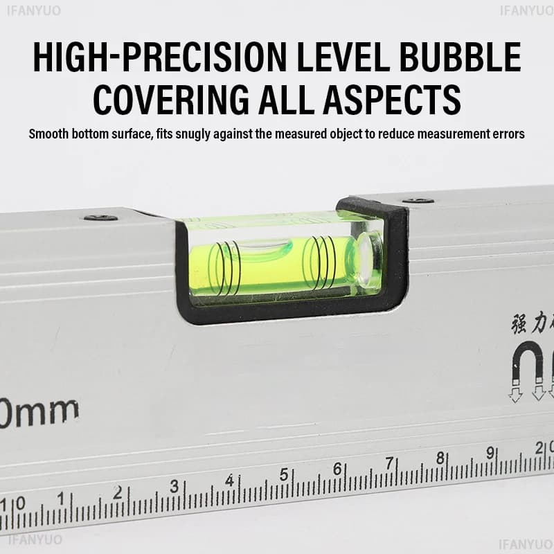 Solid Magnetic Spirit Level | Cast Aluminium | 300-600mm Multi-Size - Thumbnail 7