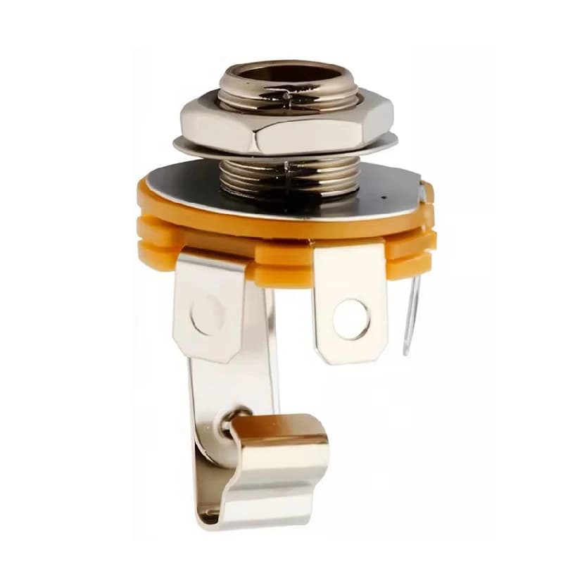 Automatic Scissor Jack Power Socket | 6.35mm Mono/Stereo 4/6 Pin | Industrial Audio Panel Mount - Thumbnail 4