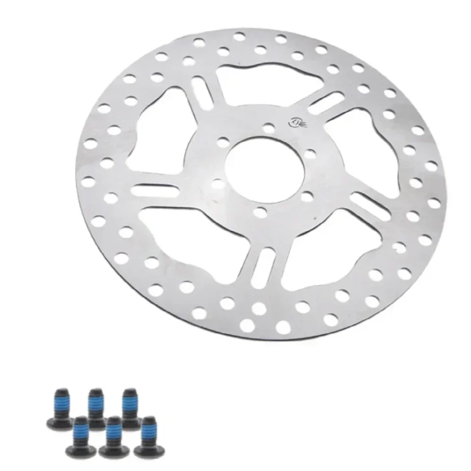 A thickened 3MM disc brake rotor for electric vehicles, featuring a 6-hole design for secure mounting.