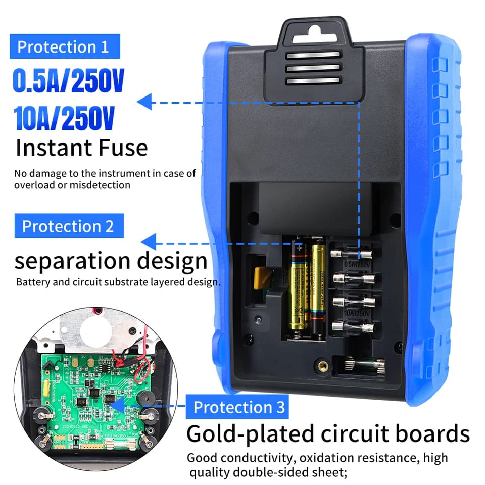 Analogue Multimeter | AC/DC 2500V Volt-Ammeter | Electrician's Tester - Thumbnail 2