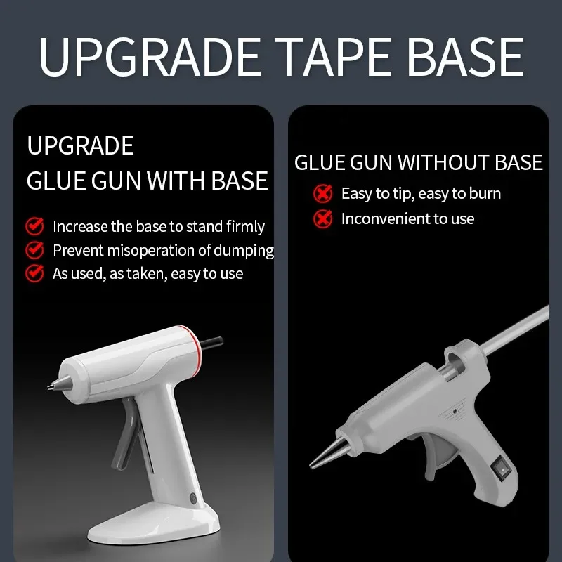 Cordless Hot Melt Glue Gun | 10W/80W 7mm/11mm | DIY & Repair Tool - Thumbnail 4
