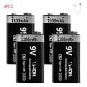 9V 1100mAh 4pc