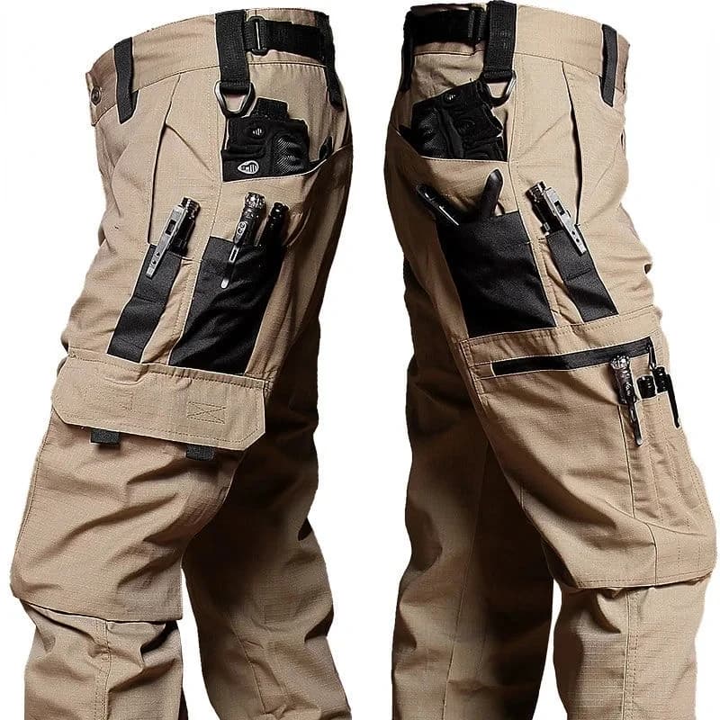 Mens Knee Pad Work Trousers | Multi-Pocket Cargo | Durable, Straight Fit - Thumbnail 3
