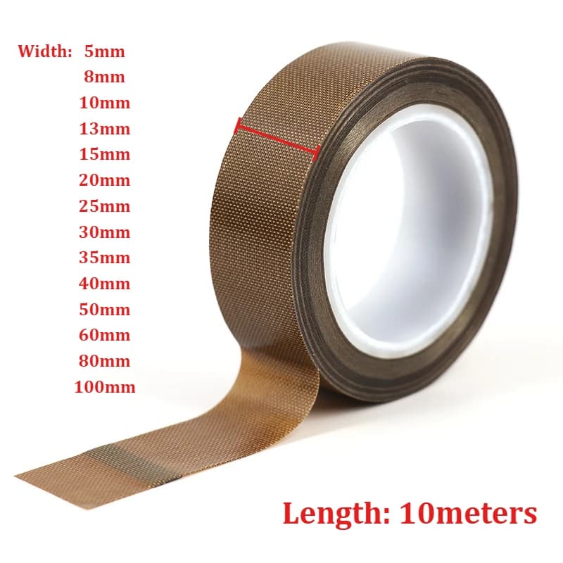 High-Temp PTFE Thread Tape | 0.13mm Thickness | Heat Sealer Insulation - Thumbnail 4