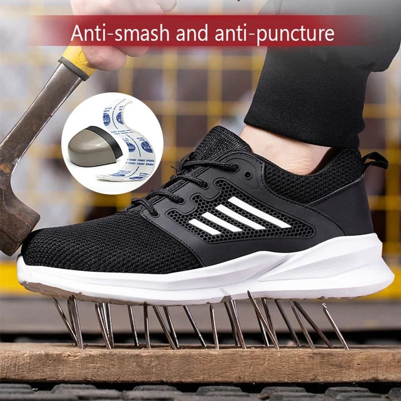 Men's Safety Shoes Steel Toe | Anti-Smashing Work Boots | Hiking & Work - Thumbnail 3