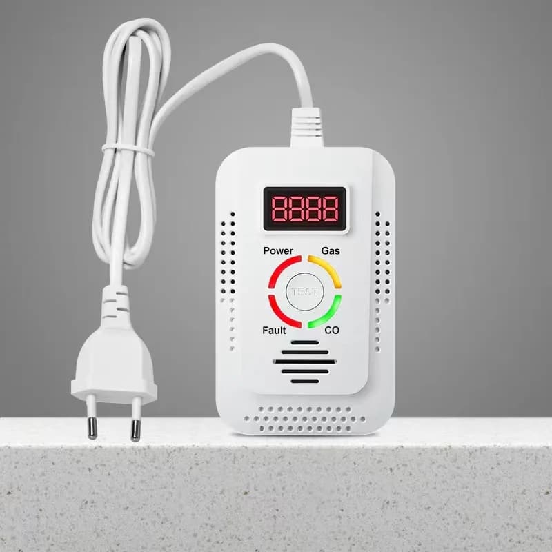 Carbon Monoxide Detector & Gas Leak Monitor | CO, LPG, Methane | Kitchen Safety - Thumbnail 2