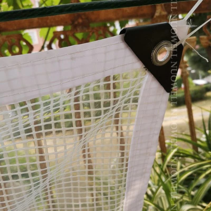0.33mm Reinforced PE Tarpaulin | Rainproof Shelter Film | Terrace, Balcony & Plant Cover - Thumbnail 7
