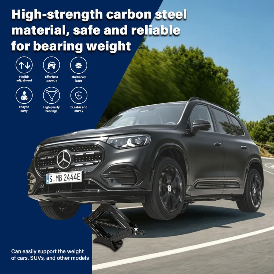 2 Ton Scissor Jack Kit | Extendable Wheel Wrench | Car & SUV Tyre Tool - Thumbnail 5