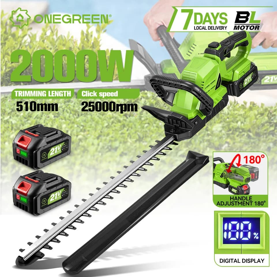 Brushless Hedge Trimmer | 2000W Cordless | For Makita 18V Battery - Thumbnail 3