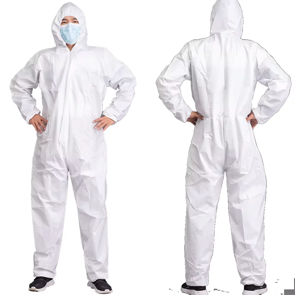 Disposable Biohazard Hazmat Suit | Dust/Oil Resistant Coverall | Painting & Decorating - Thumbnail 7