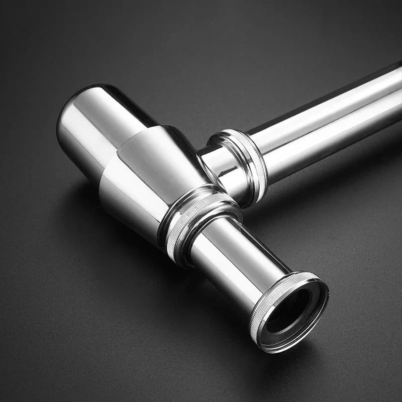 Stainless 304 Steel Basin Bottle Trap | Sink Drain Pipe | Nickel/Chrome Finish - Thumbnail 3