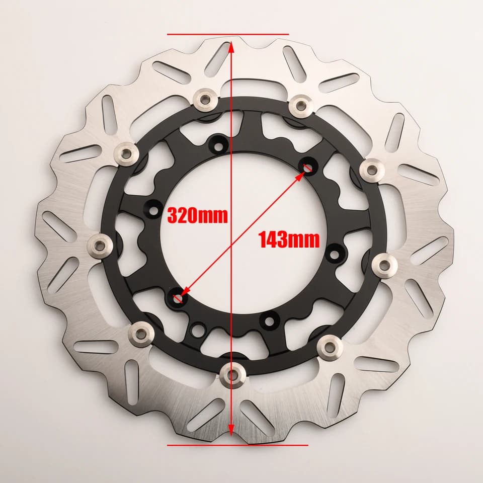 Brake Rotors Kit | 320mm Disc & Caliper Bracket for KTM - Thumbnail 2