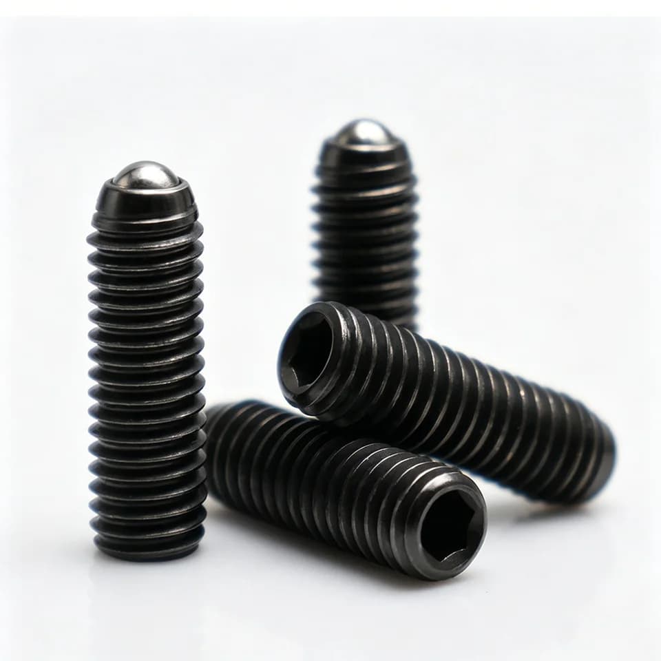 12.9 Grub Screws | Spring Ball Plunger Set Screw | M2.5-M12 Hex Socket - Thumbnail 4