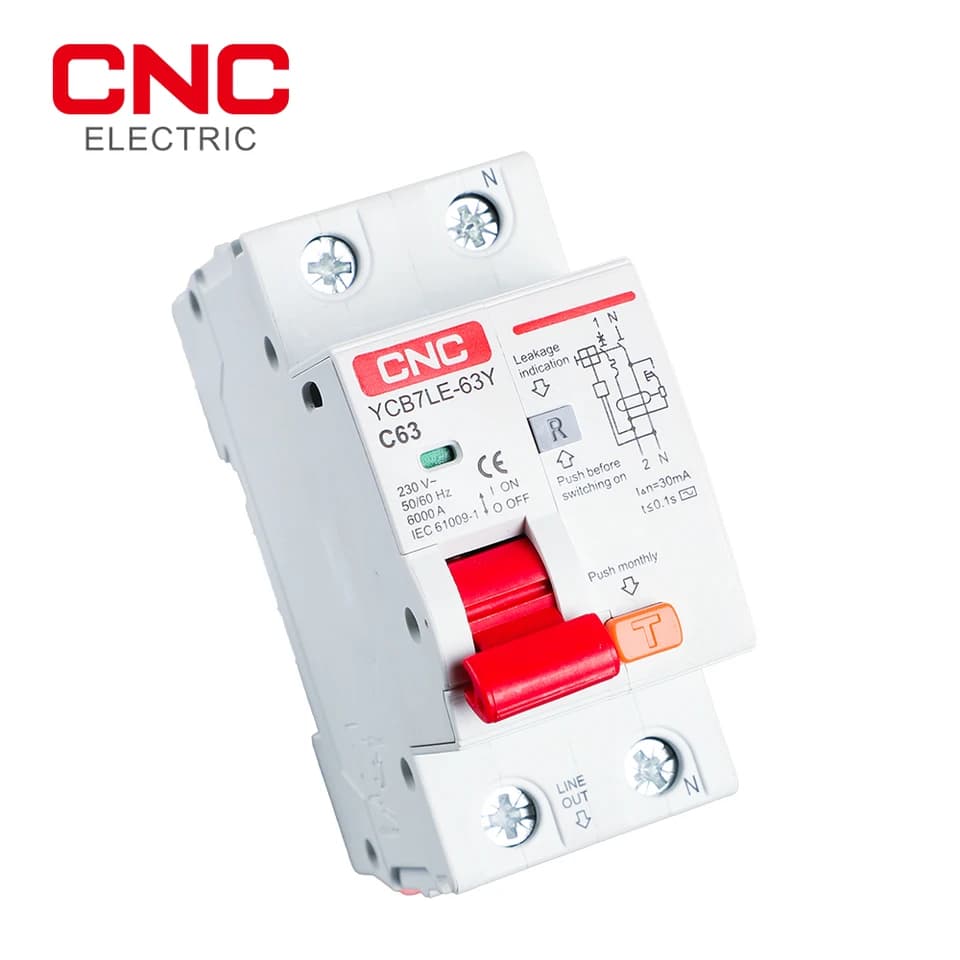 YCB7LE-63Y Miniature Circuit Breaker | 30mA RCBO Overcurrent Protection - Thumbnail 5