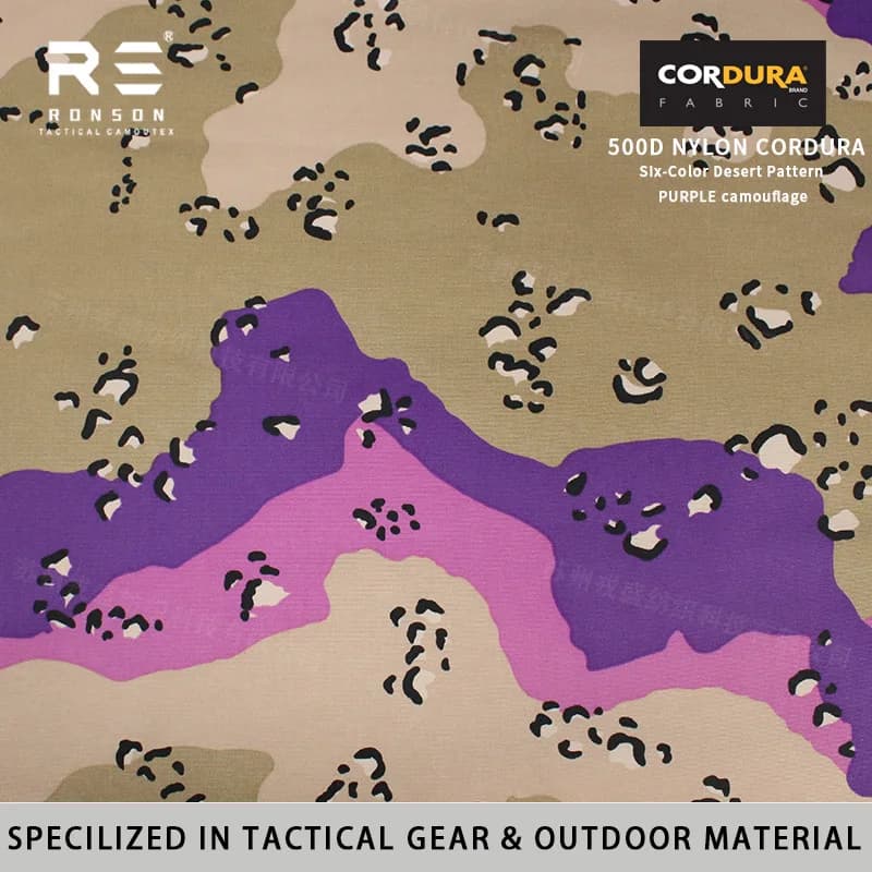 DBDU 500D Nylon Cordura Fabric | Durable Desert BDU Camouflage | Industrial Grade Textile - Thumbnail 2