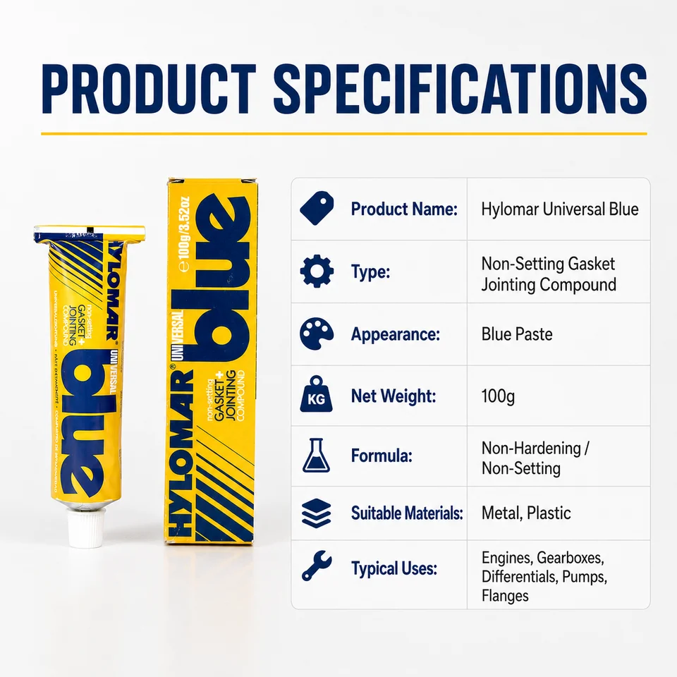 HYLOMAR Universal Blue jointing compound | Non-hardening engine sealant | Automotive & industrial repair - Thumbnail 6
