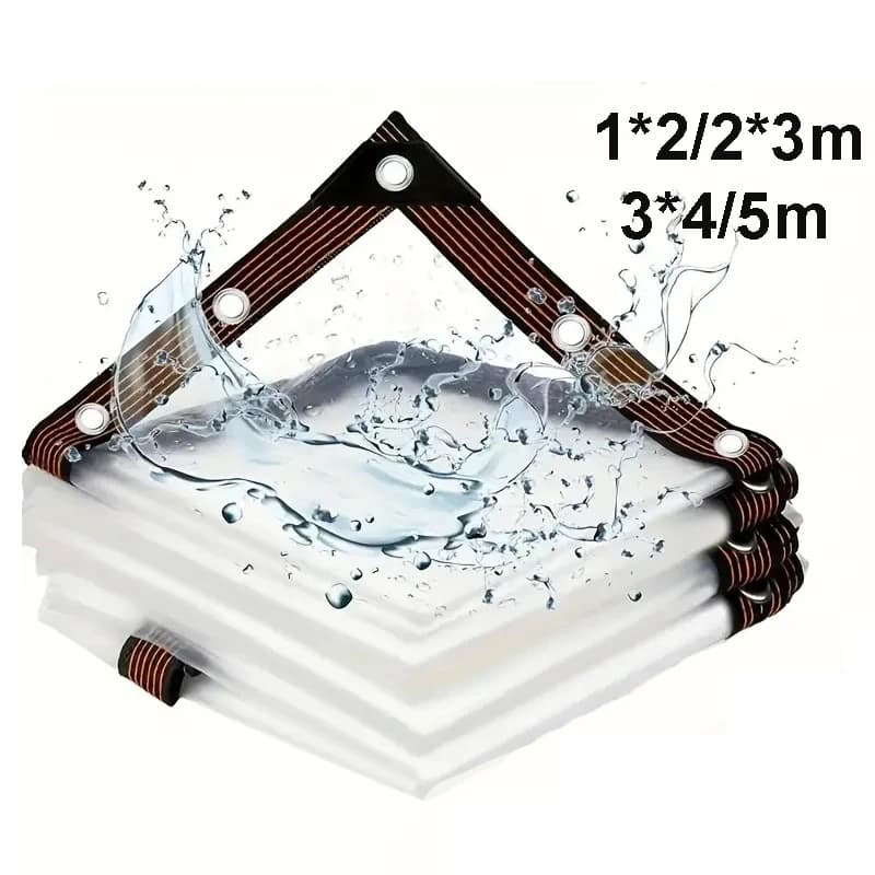 Clear Tarpaulin | Heavy Duty PE Film | Garden & Greenhouse Cover - Thumbnail 2