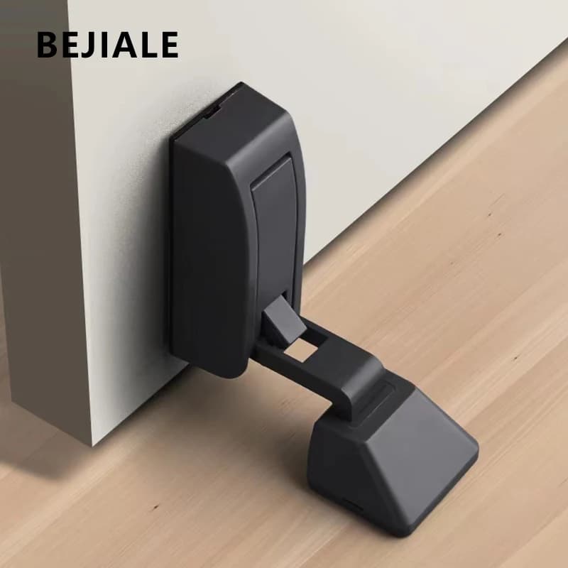 Rubber Door Stopper | Hydraulic Damping Floor Suction | No-Punch Windproof Anti-Collision - Thumbnail 2