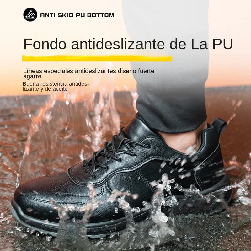 6KV Safety Wellington Boots | Waterproof Leather | Non-slip Kitchen Shoes - Thumbnail 5