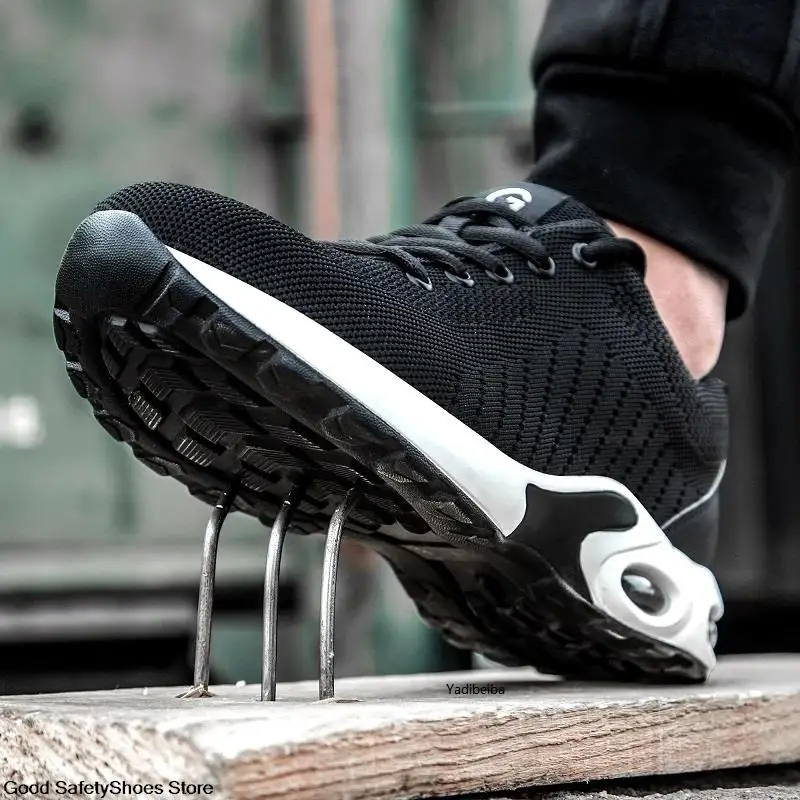 Steel Toe Safety Shoes | Lightweight & Breathable | Industrial Work Boots - Thumbnail 3