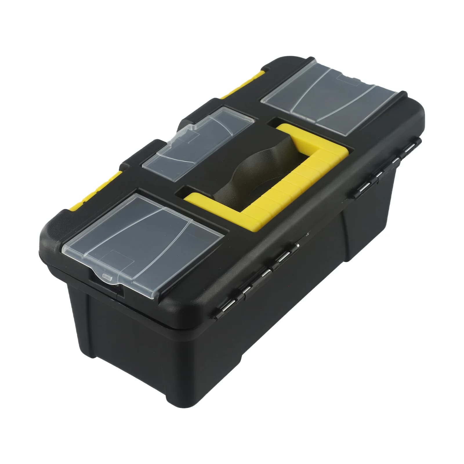 10-Inch Plastic Tool Box | Removable Tray & Multi-Functional Organizer | Screw & Wood Work Storage - Image 1