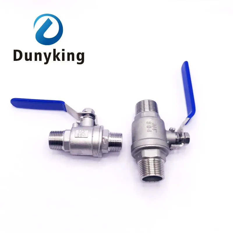 304 Stainless Steel Full Port Ball Valve | External Thread Gate Valve | DN8-40 Water Switch - Thumbnail 5