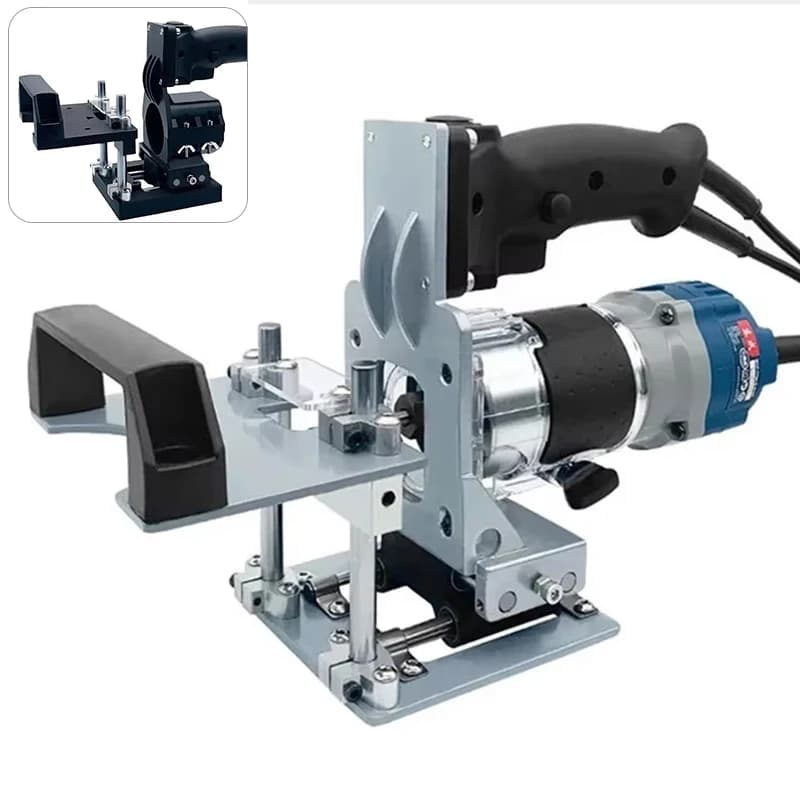 2-in-1 Woodworking Jig | Portable Milling & Grooving Machine | Precision Slot Locator & Punch Holder - Thumbnail 2