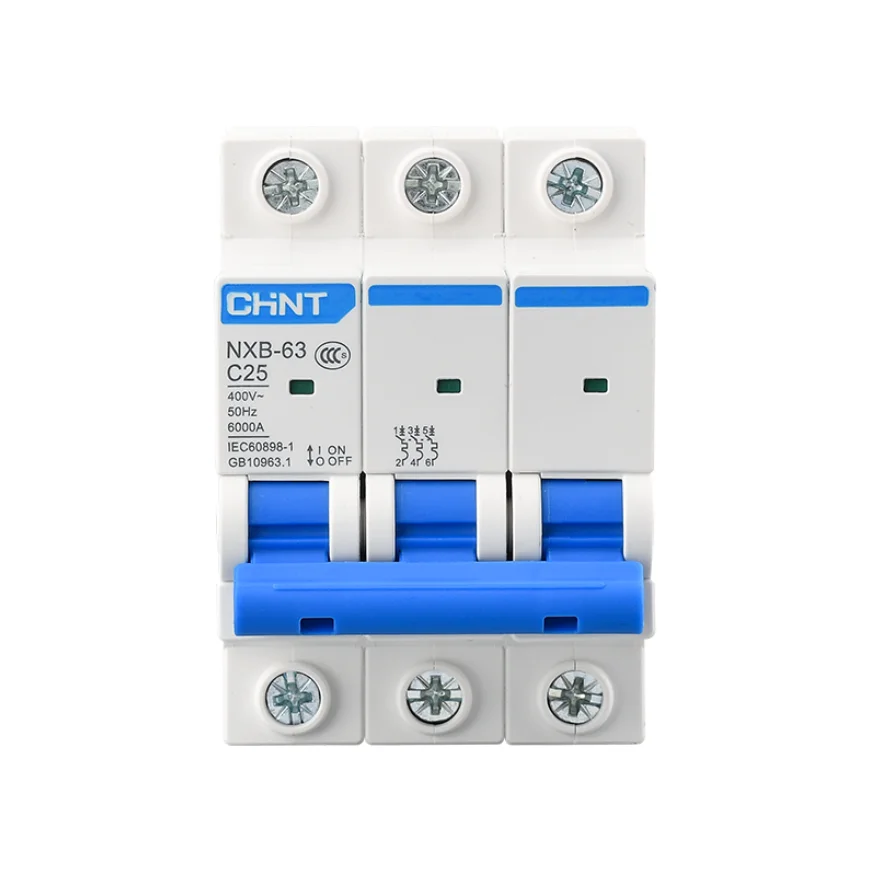 CHINT NXB-63 Miniature Circuit Breaker | 1P 2P 3P C-Type | DZ47 Air Switch - Thumbnail 2