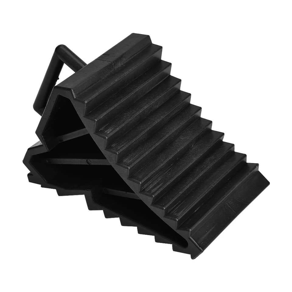 Heavy Duty Rubber Wheel Chock Block | Anti-Slip Parking Support | Tyre Alignment - Thumbnail 3