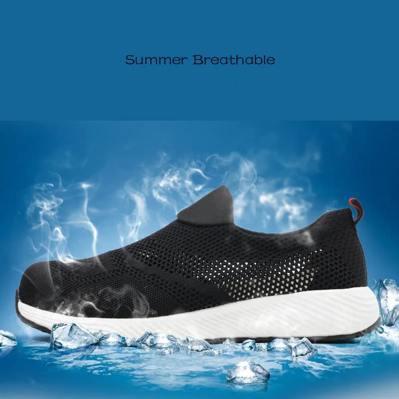 Safety Shoes Men | Breathable Steel Toe Work Boots | Puncture-Proof - Thumbnail 6