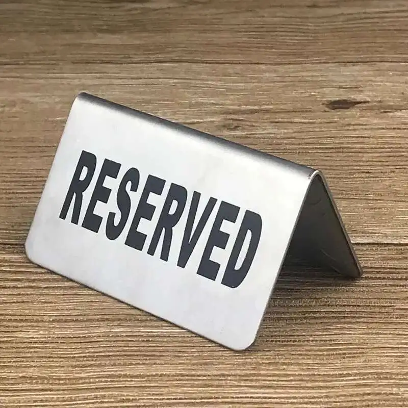 No Smoking Sign | Metal Plate | Tabletop Notice Stand - Thumbnail 6