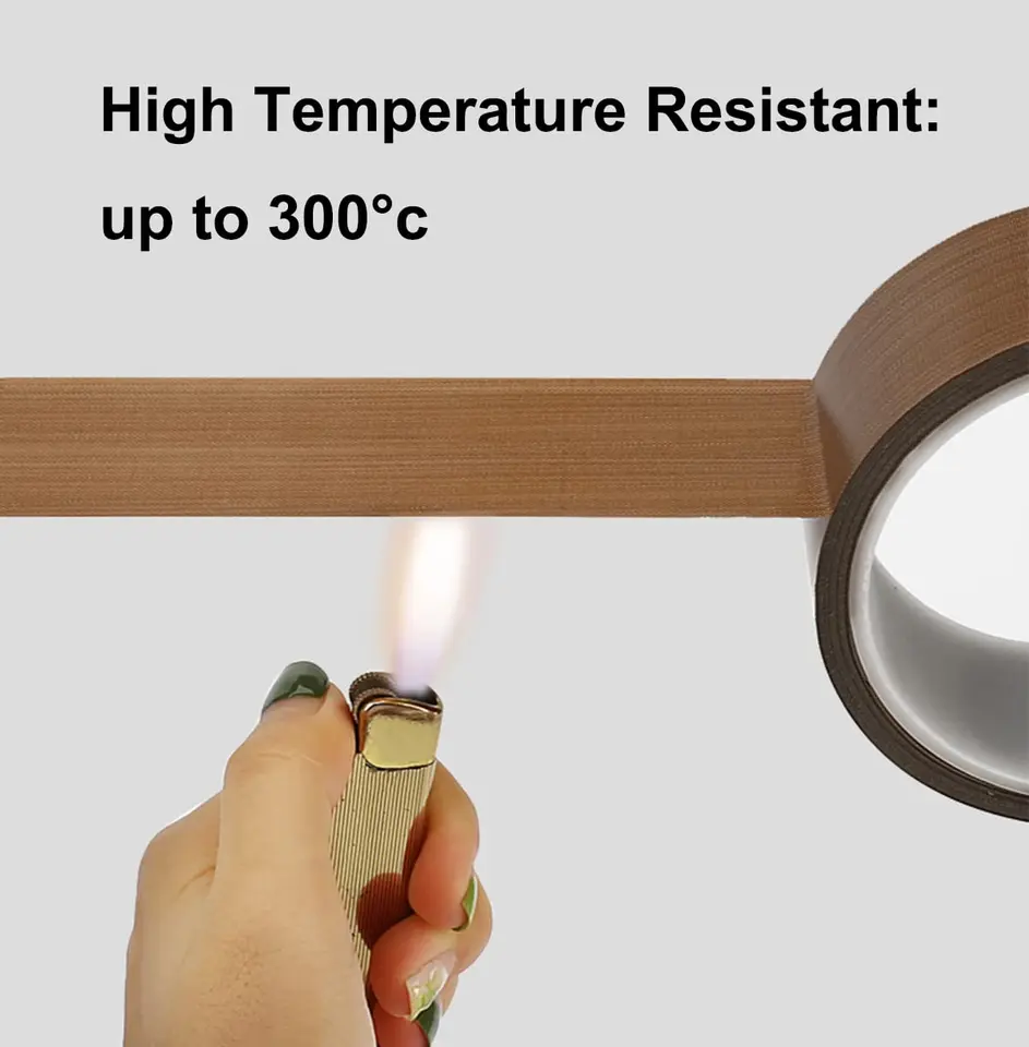 High-Temp PTFE Tape | 300°C Heat Resistance | Adhesive for Sealers - Thumbnail 5